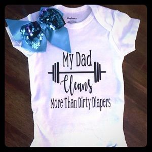 My dad cleans more than dirty diapers